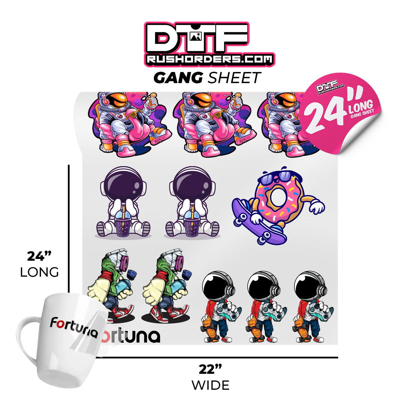 UV DTF Gang Sheet Builder